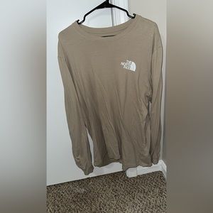 Tan NorthFace Long Sleeve Fleece